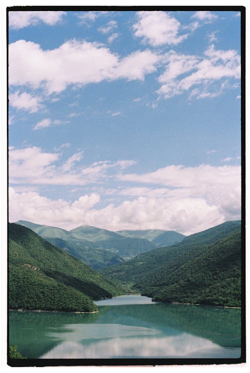 Lake in Summer Mountains Landscape