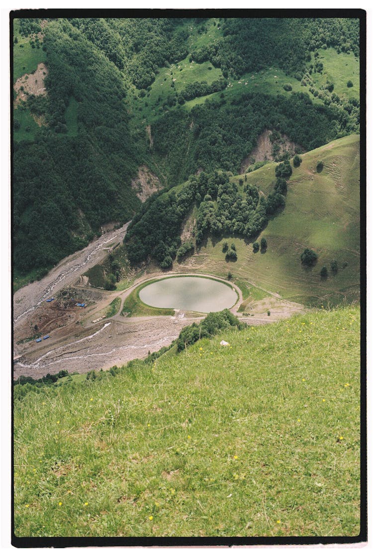 Framed Picture Of Reservoir Gudauri