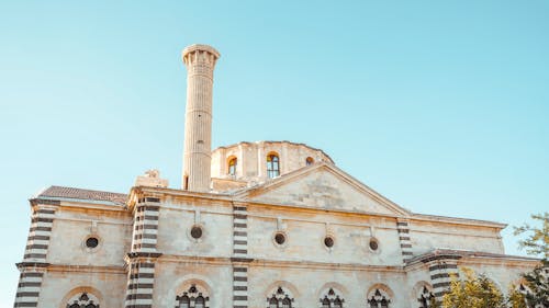 Facade of Liberation Mosque in Gaziantep, Turkey