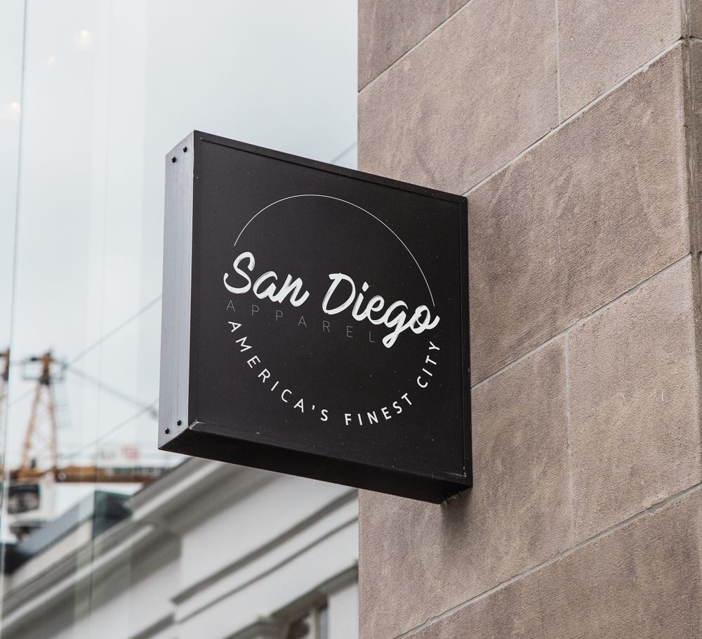 Storefront entrance in San Diego