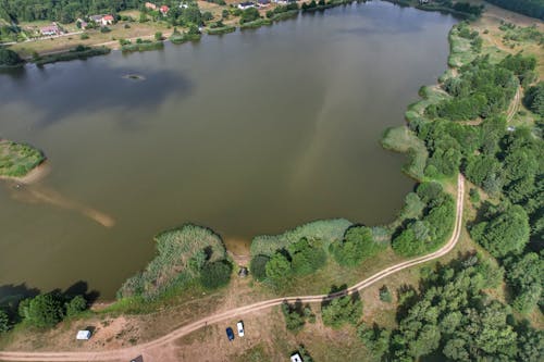 Ilmainen kuvapankkikuva tunnisteilla droonikuva, järvi, korkea kulma