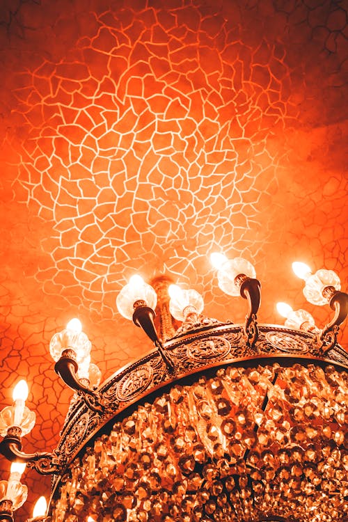 Close-up of an Elegant Chandelier