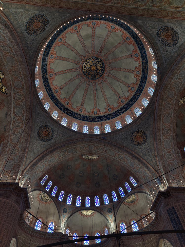 Ornamented Ceiling In Mosque