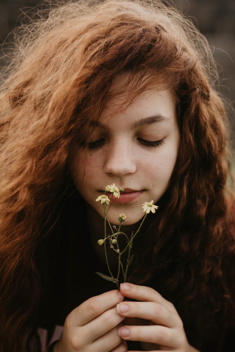 Girl With Flowers