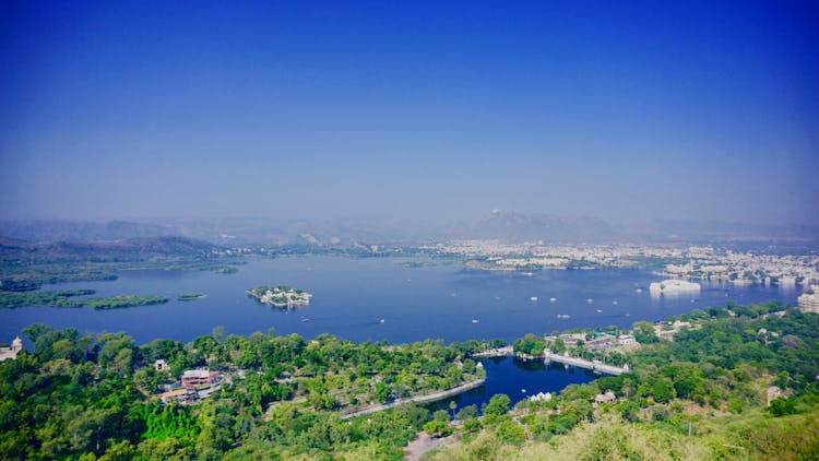 Birds-eye Photography Of Island