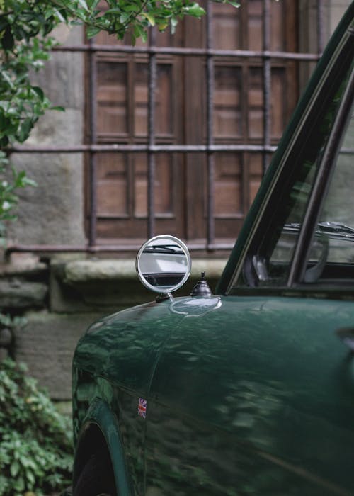 Close-Up Photo of Vintage Car