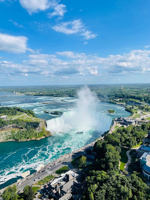 Drone Shot of Niagara Falls