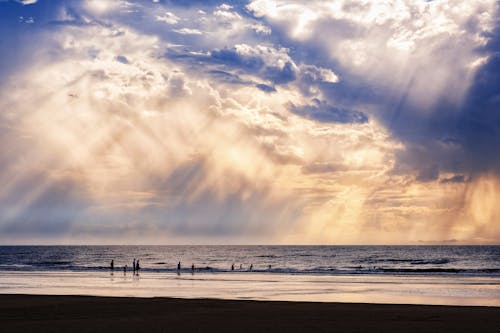 Immagine gratuita di bagnasciuga, cielo coperto, costa