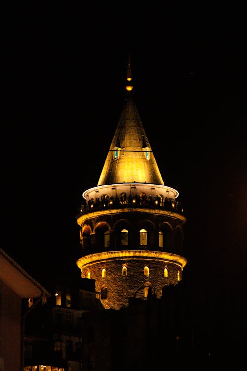 イスタンブール, ガラタ塔, ダークの無料の写真素材