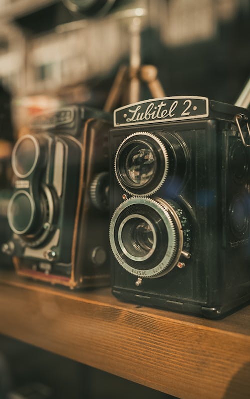 Foto stok gratis analog, kamera refleks lensa kembar, klasik