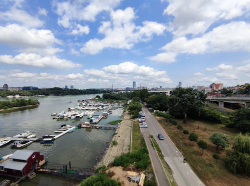 Harbor on River in Belgrade