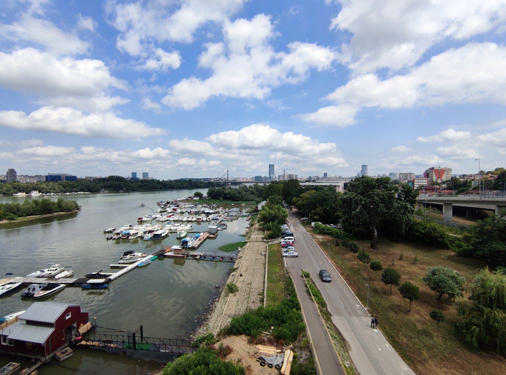 Harbor on River in Belgrade