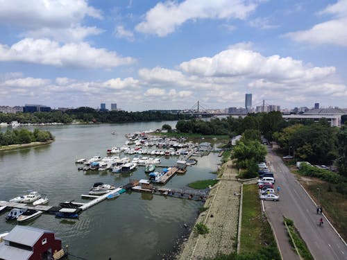 Harbor and Cityscape of Belgrade