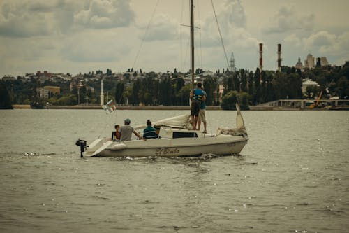 People Sailing on Sailboat