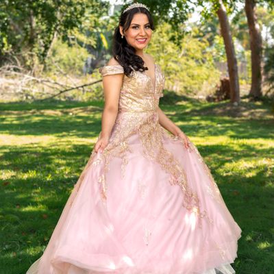 Pink Tulle Ball Gown