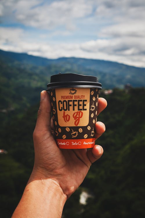 Man Hand Holding Coffee Cup