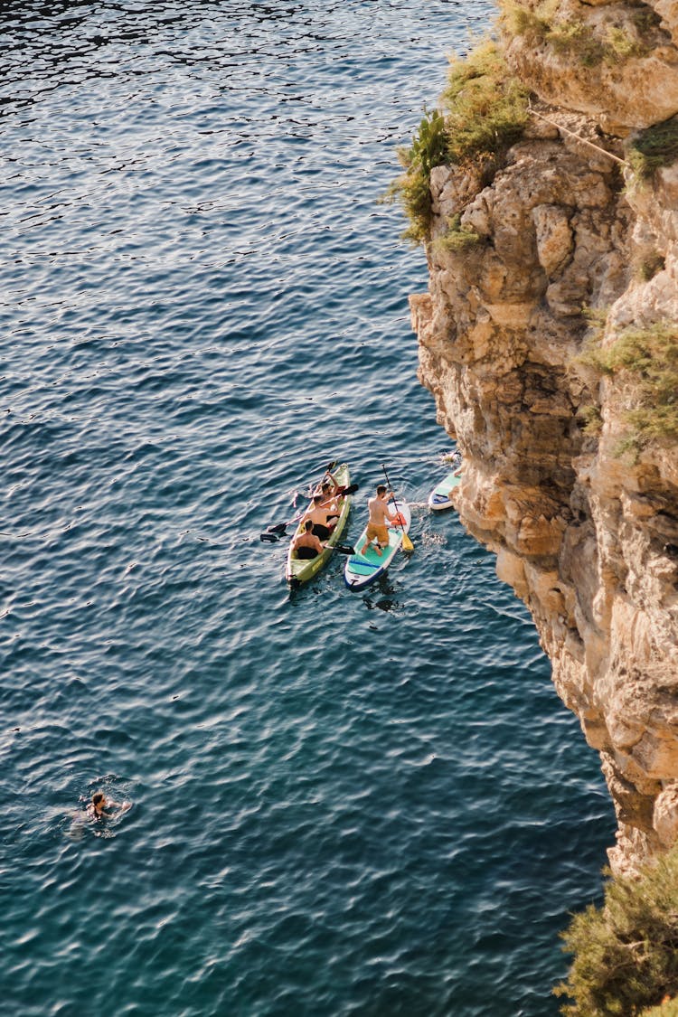 Paddling In Sea