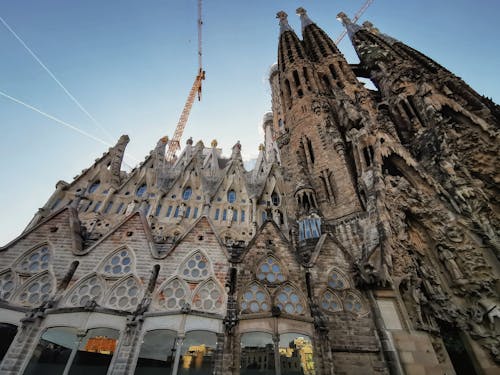 คลังภาพถ่ายฟรี ของ sagrada familia, การก่อสร้าง, การท่องเที่ยว