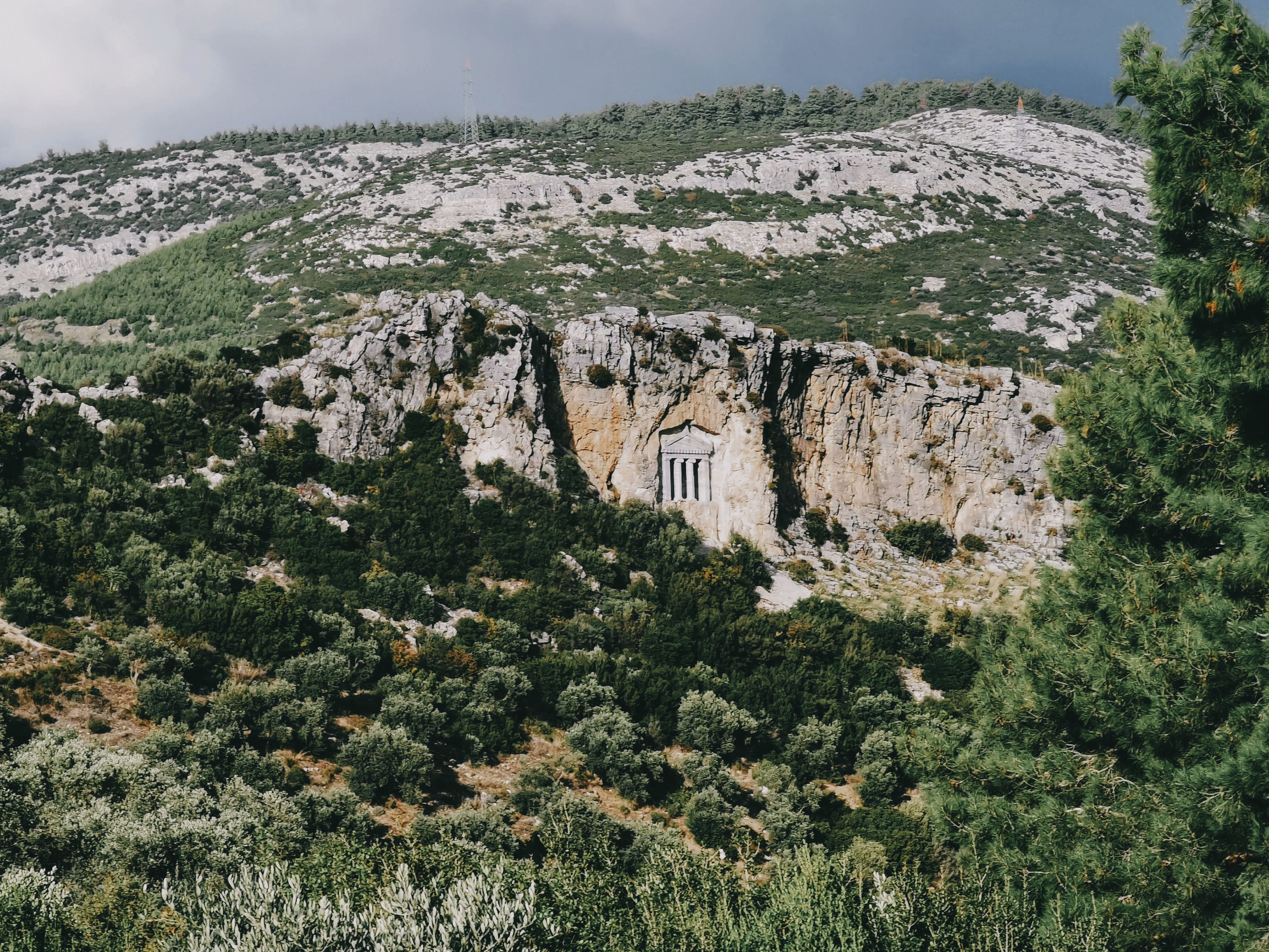 A Building in a Rock · Free Stock Photo