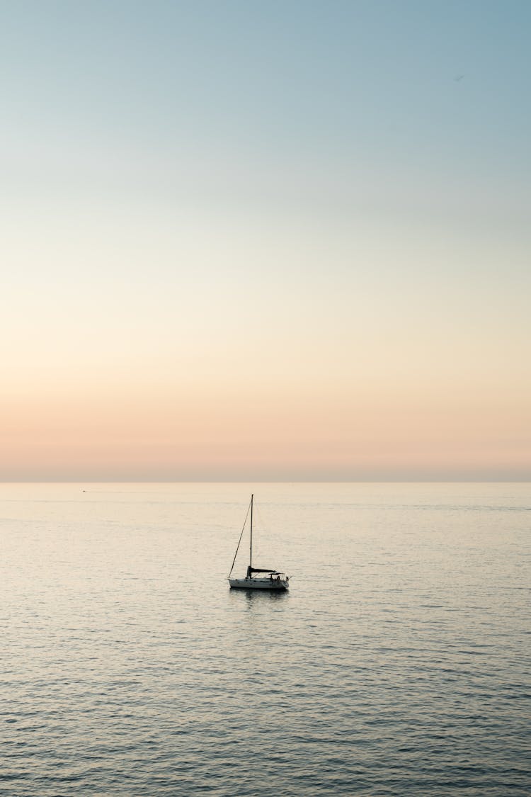 A Sailboat On A Sea