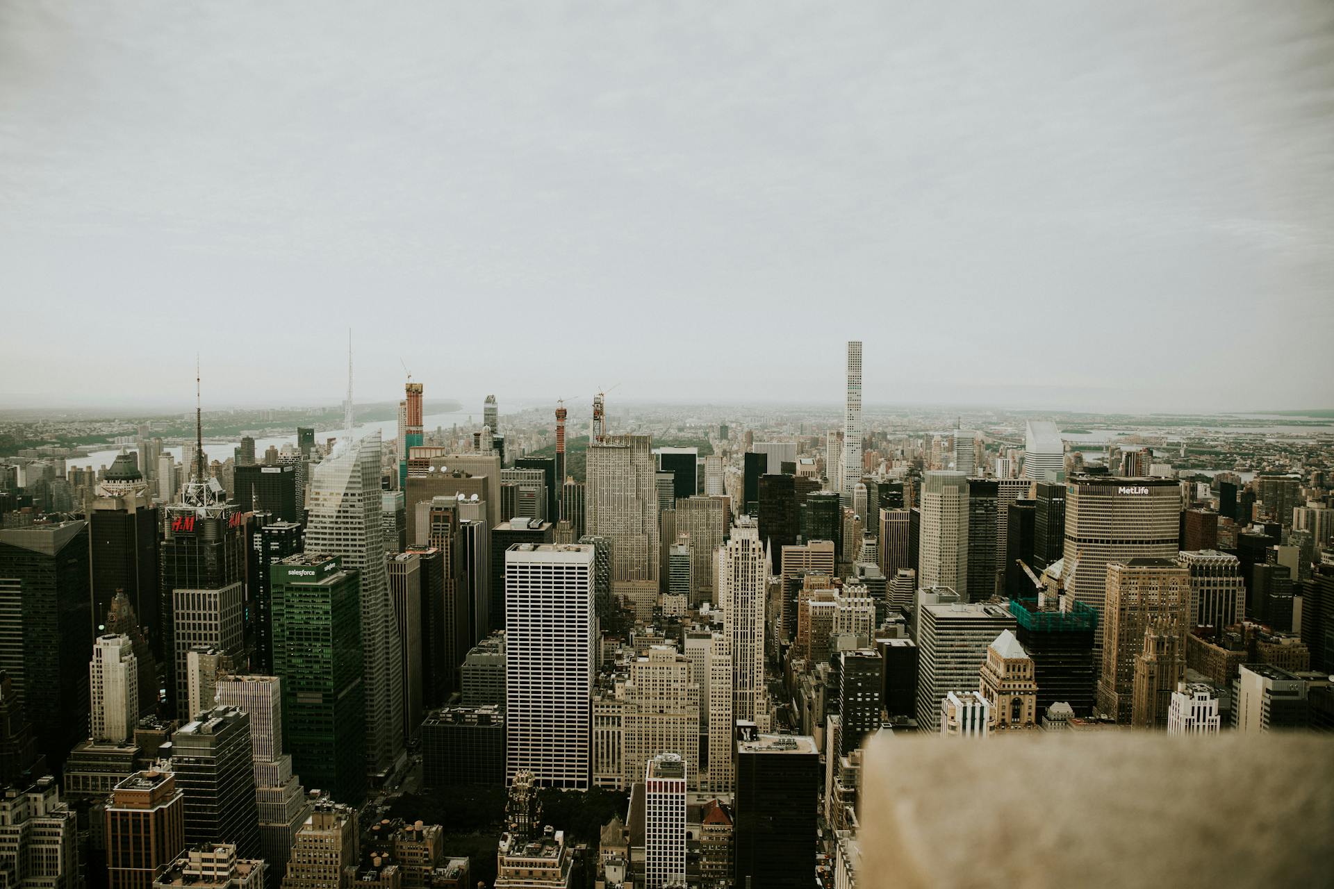 Aerial View Of New York City