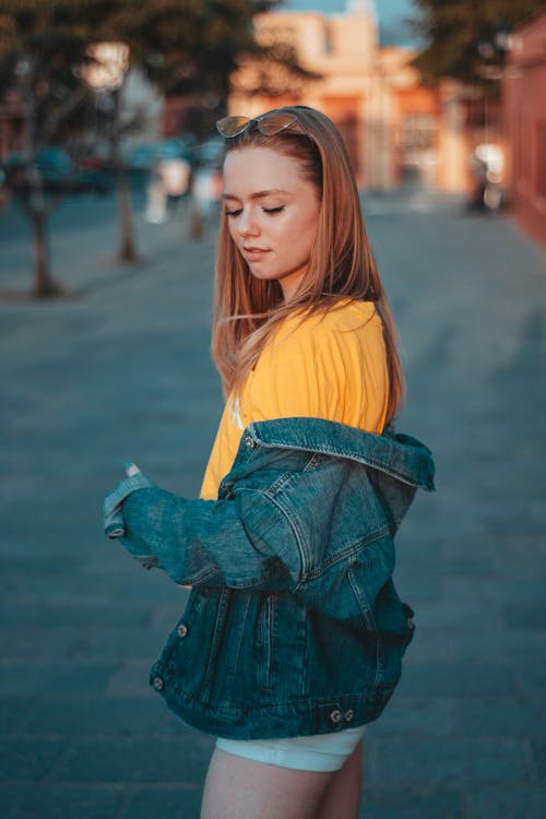 Woman in Jean Jacket