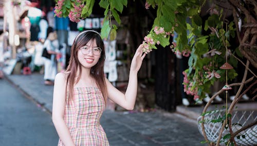 Smiling Woman in Eyeglasses