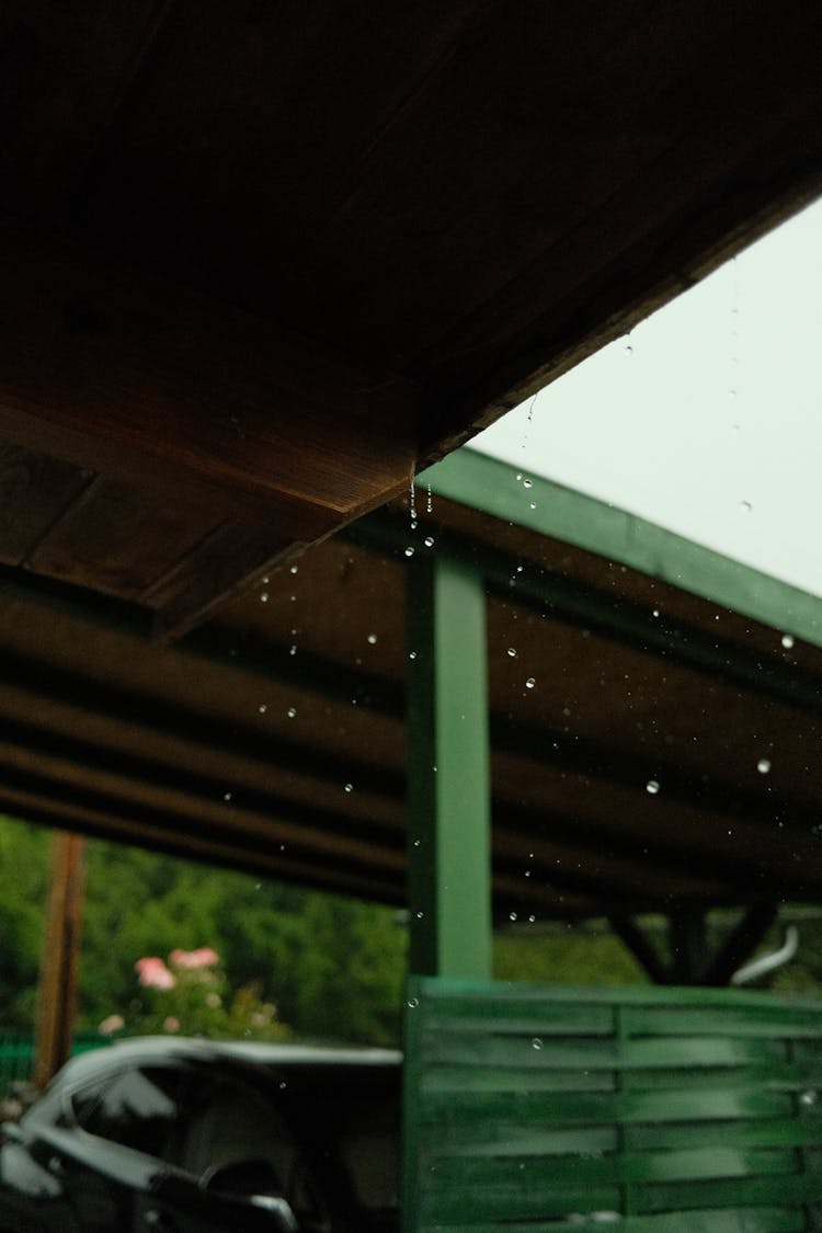 Raindrops Falling Down From Ceiling