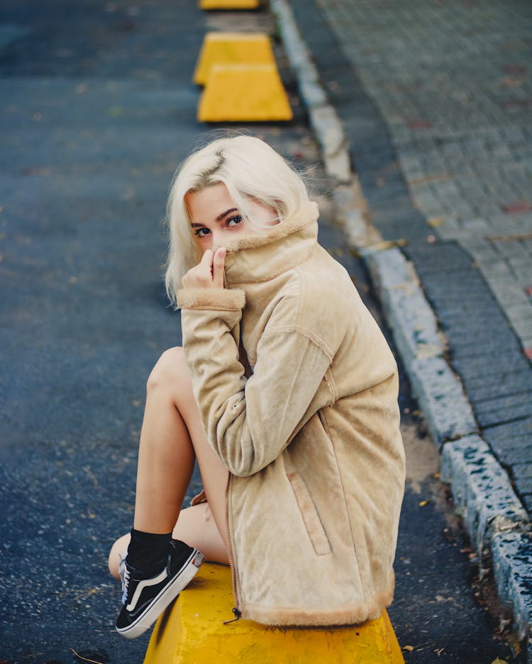 Photo Of Woman Wearing Suede Jacket