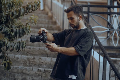 Man Taking a Photo