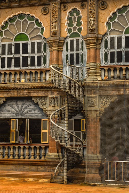 건물, 계단, 나선형의 무료 스톡 사진