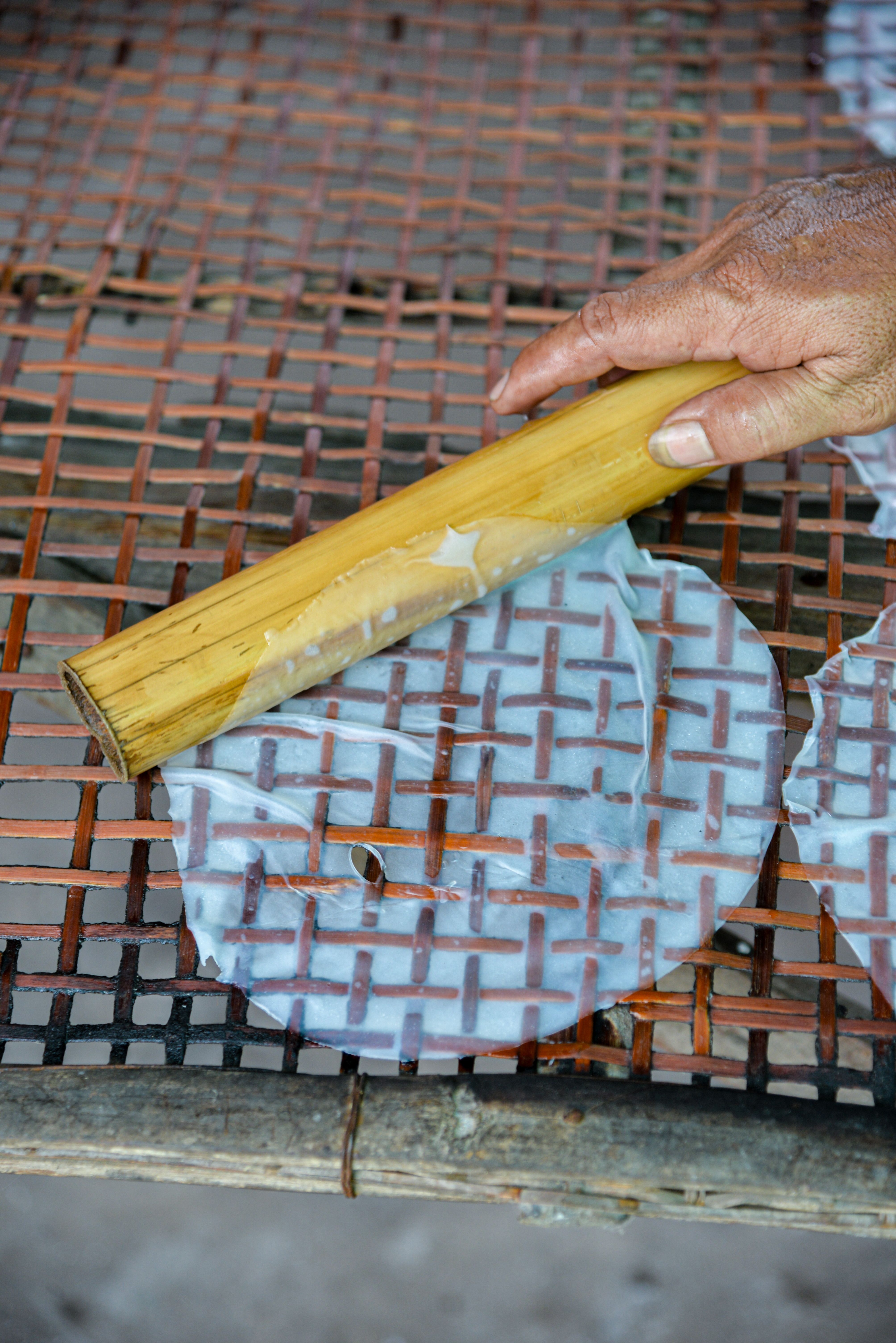 Traditional Rice Paper Making Process · Free Stock Photo