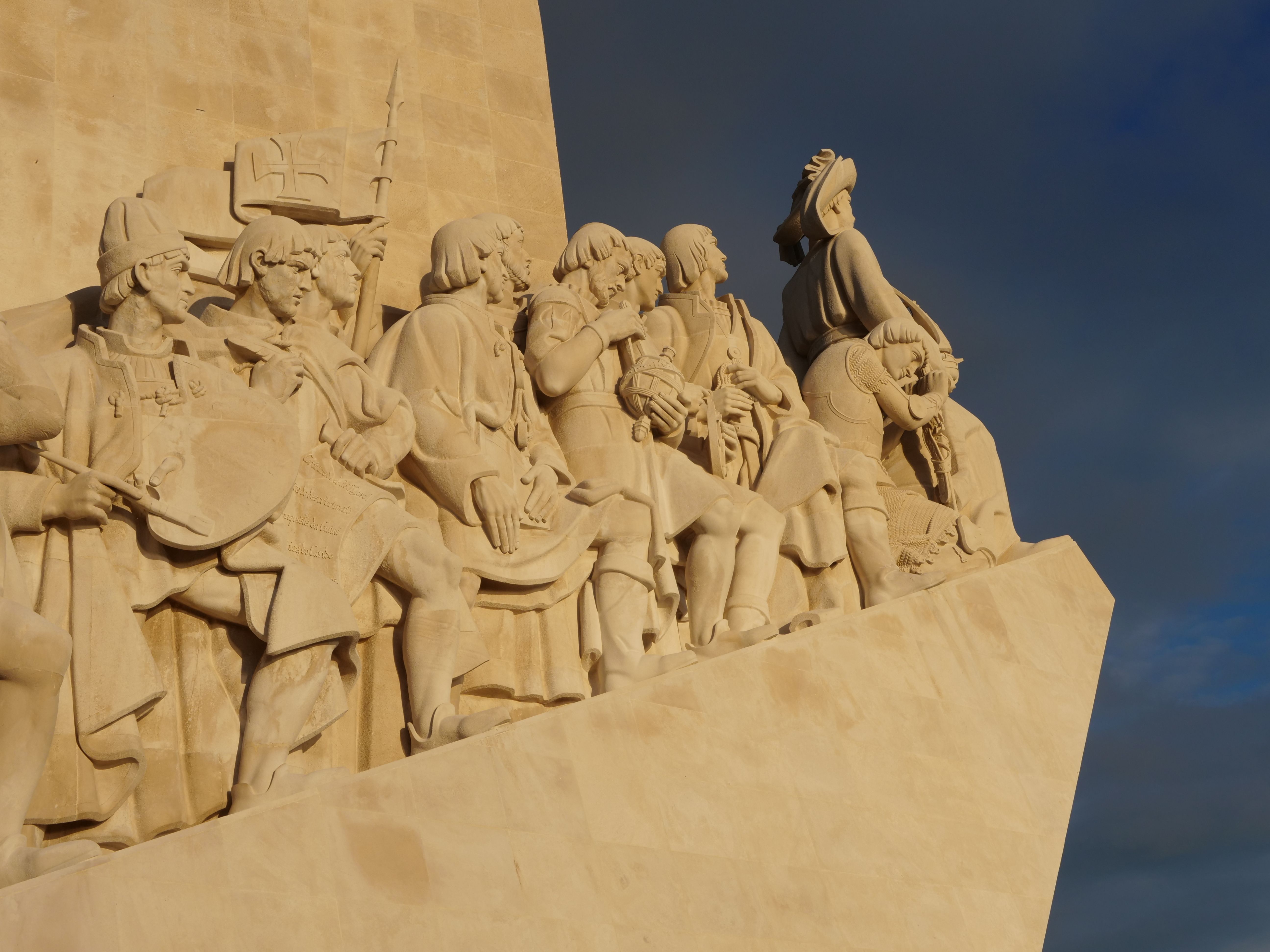Explore the Monument of the Discoveries, an iconic sculpture in Lisbon, Portugal, celebrating explorers.