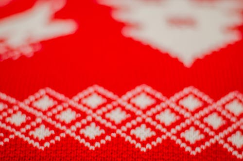 Free stock photo of christmas pattern, red, white