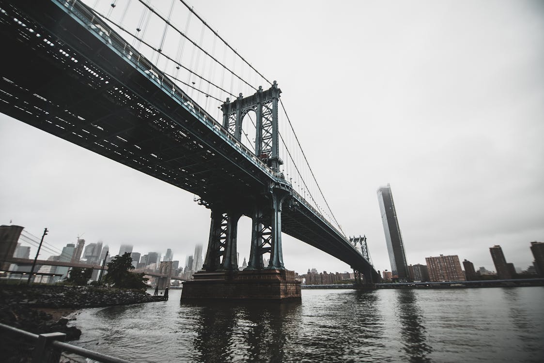 Free Manhattan Bridge, New York Stock Photo