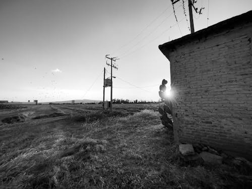 白黒, 農村地域の無料の写真素材