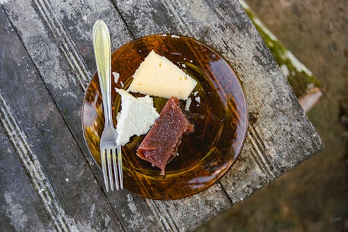 Cheese Platter on a Garden Table