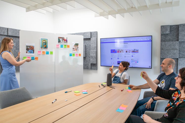 A Meeting In An Office 