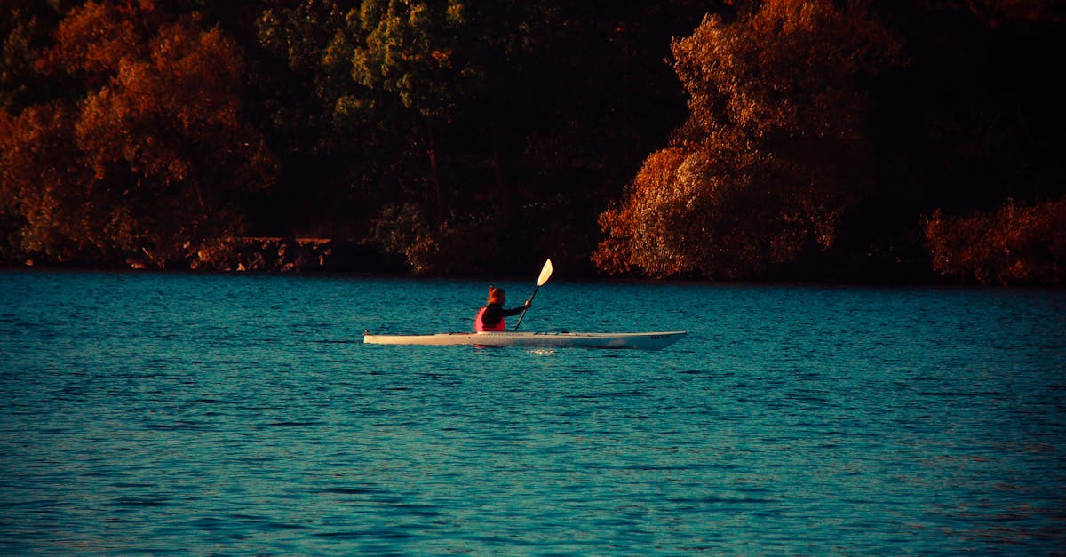 Man in Kayak on Body of Water