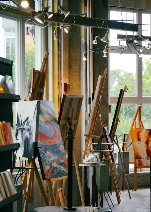 Artists' studio in the city