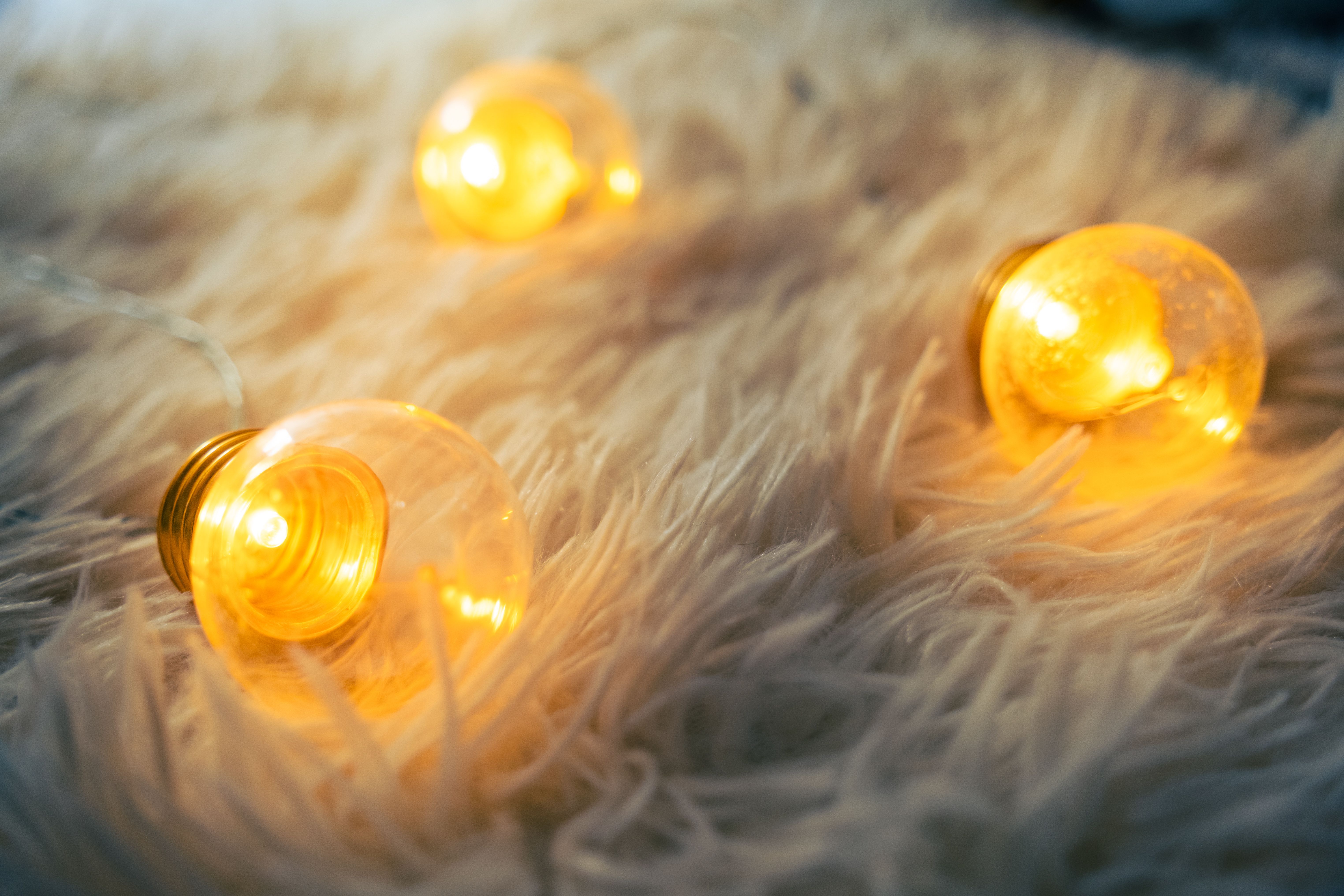 Warm glow string fairy lights