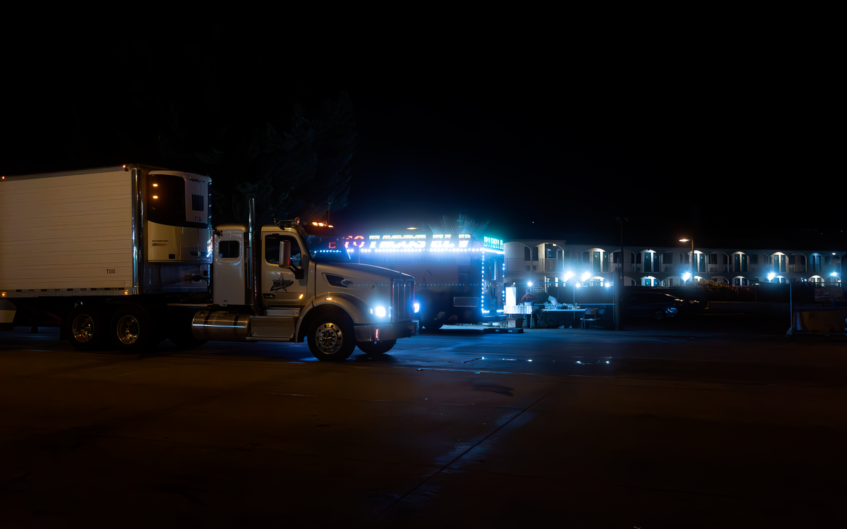Commercial vehicle in service