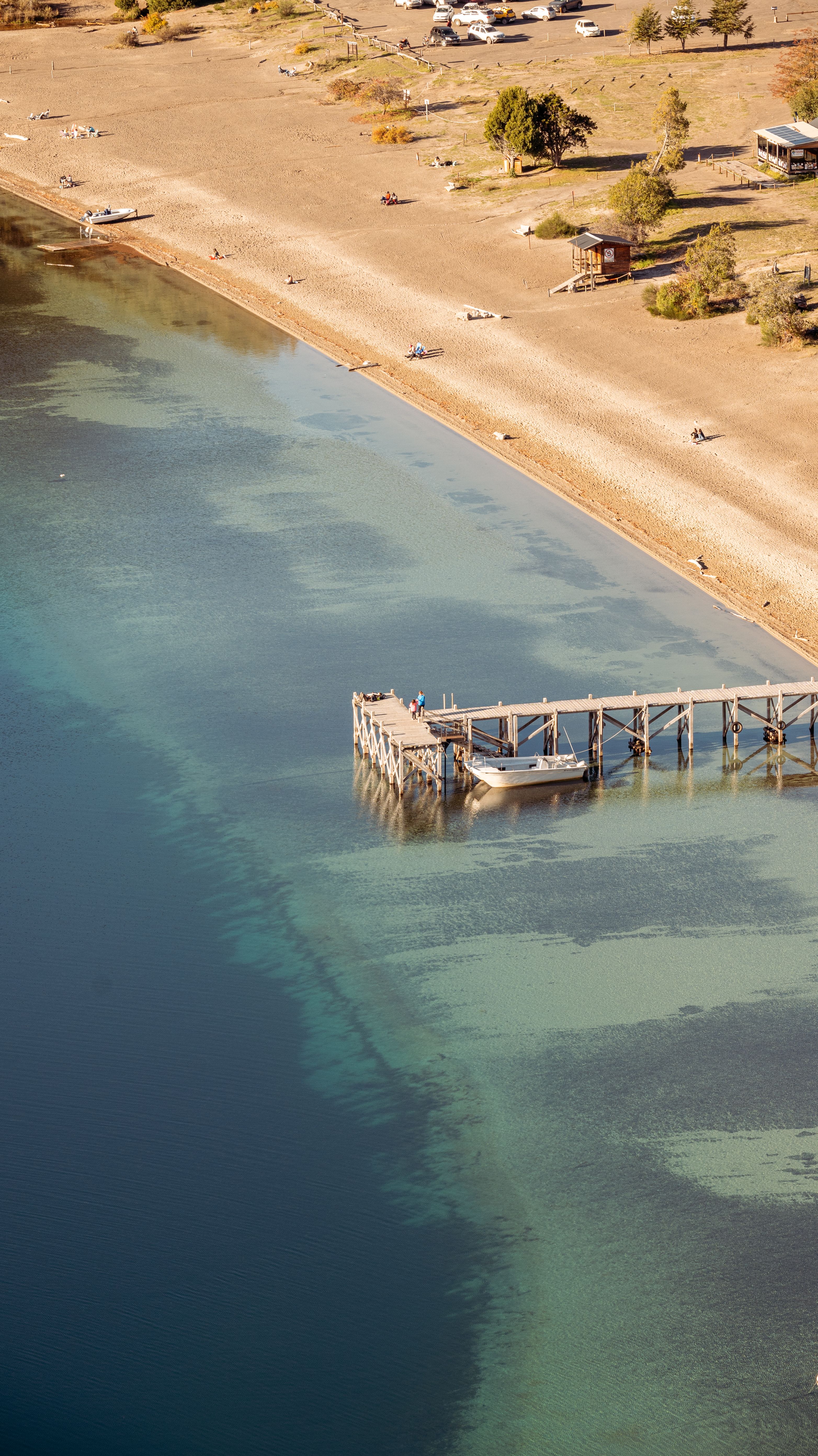 Bird's Eye View of People On Boardwalk · Free Stock Photo