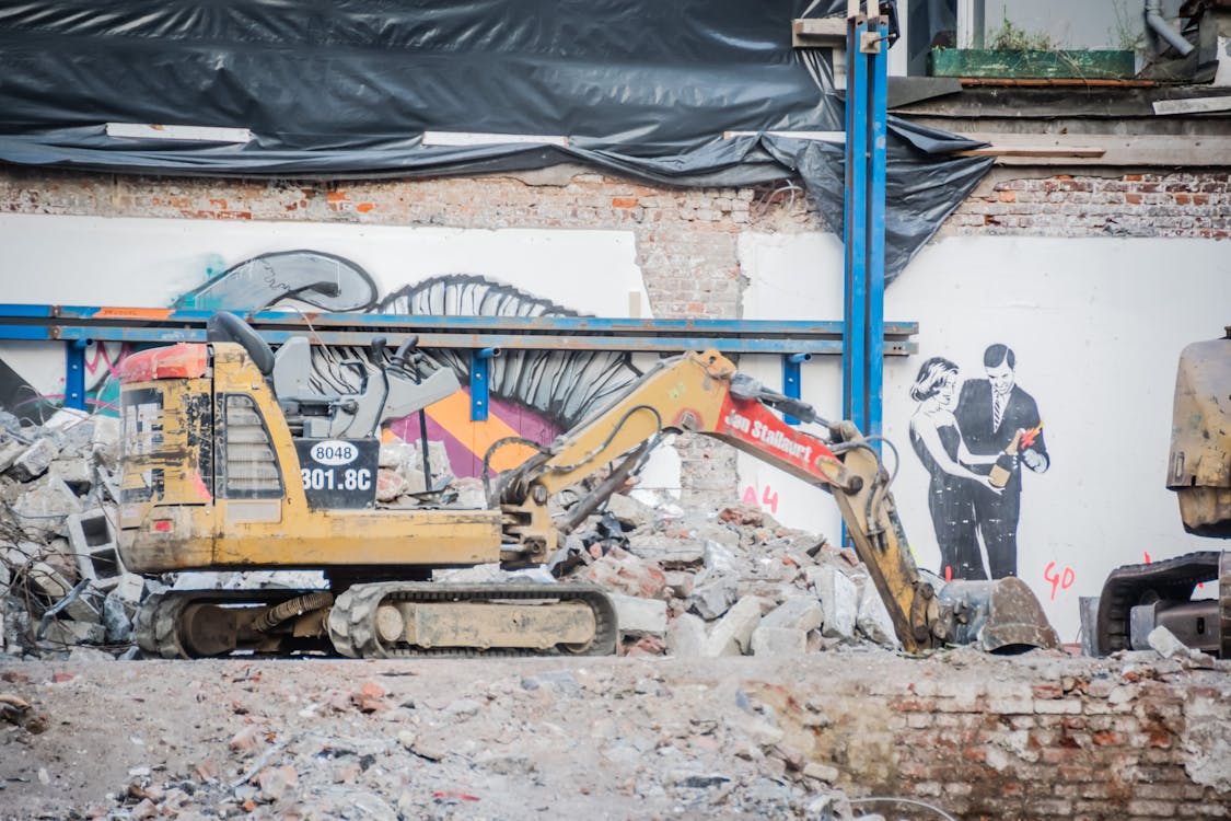 Free stock photo of demolition, excavator