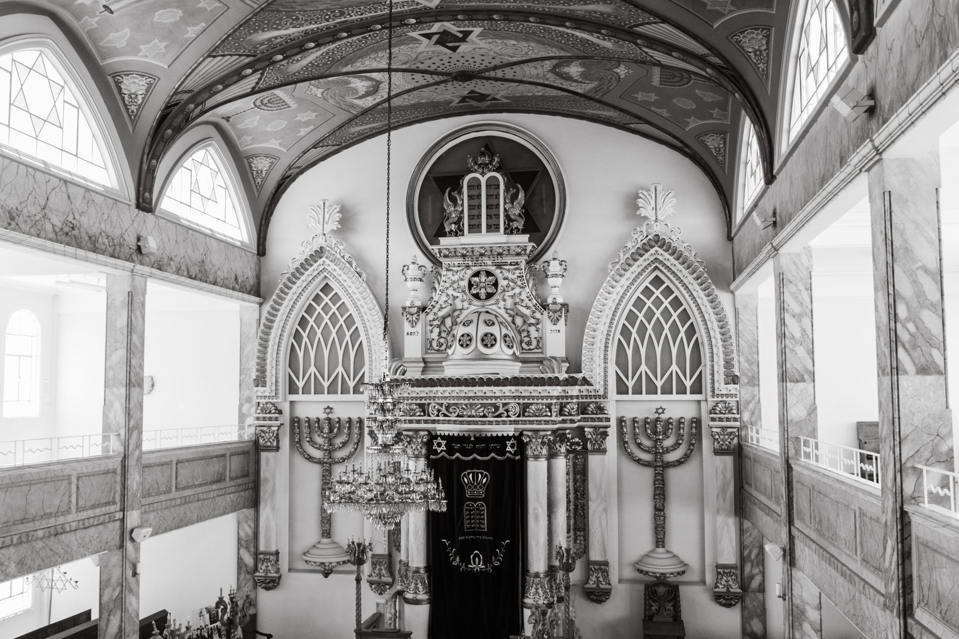 El interior de una sinagoga