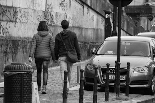 Free stock photo of b w, couple, streetphotography