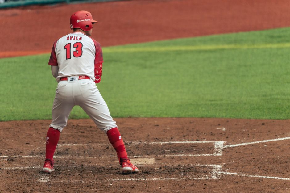 baseball player standing in batters box