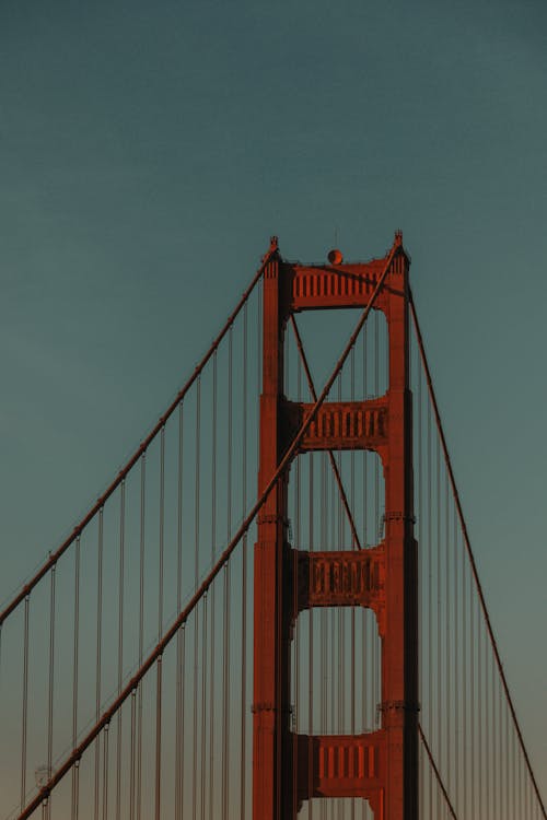 Fotobanka s bezplatnými fotkami na tému cestovať, Golden Gate Bridge, modrá obloha