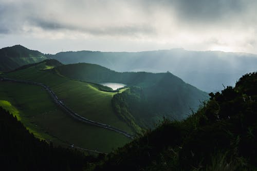 Gratis lagerfoto af Azorerne, baggrund, bjerge