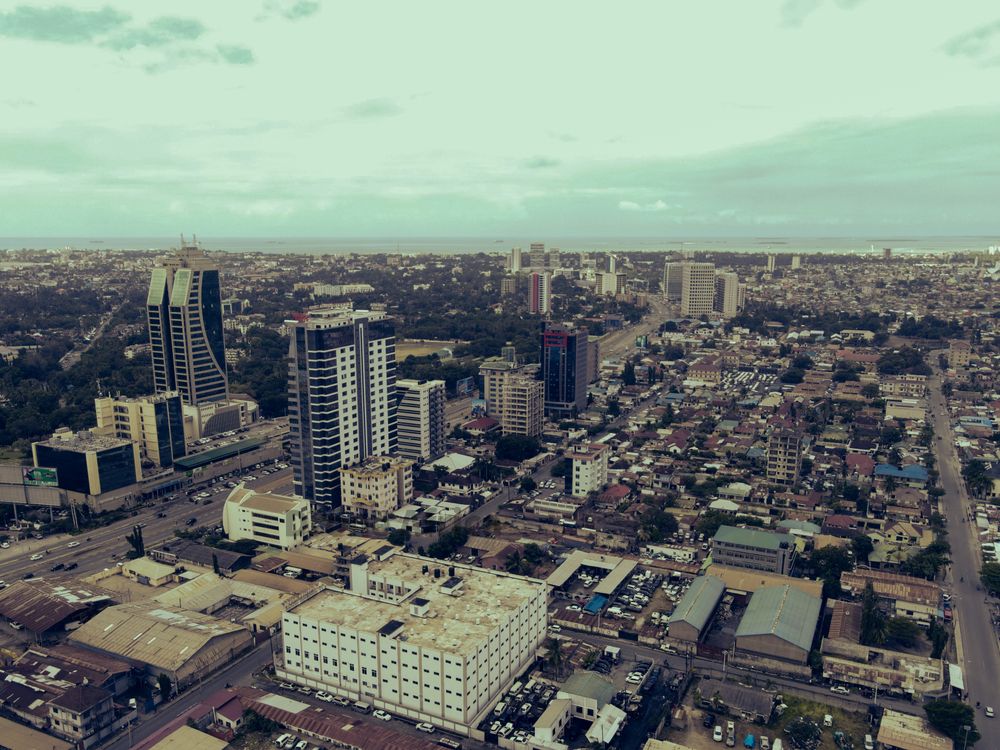 A city with tall buildings, Côte d'Ivoire
